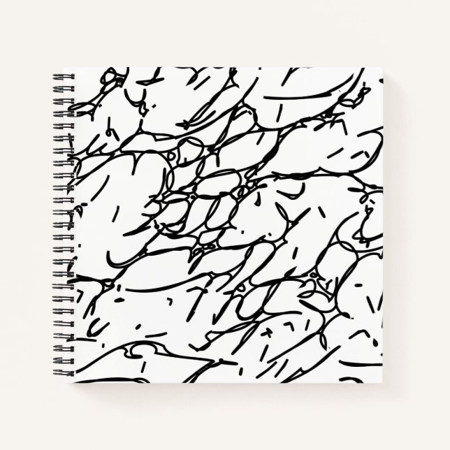 Cuaderno Escratches en blanco y negro - 1 (Anverso)