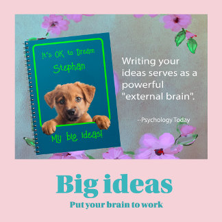 Cuaderno Escribe o Dibuja Mi Cachorro de Grandes Ideas