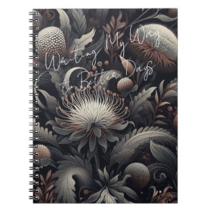 Cuaderno Escribiendo mi camino a mejores días - Botan flora
