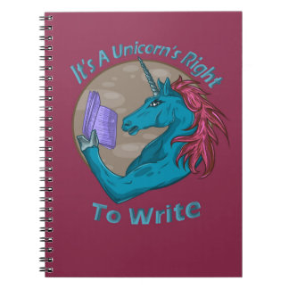 Cuaderno Escribir es el derecho de un unicornio
