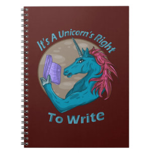 Cuaderno Escribir es el derecho de un unicornio