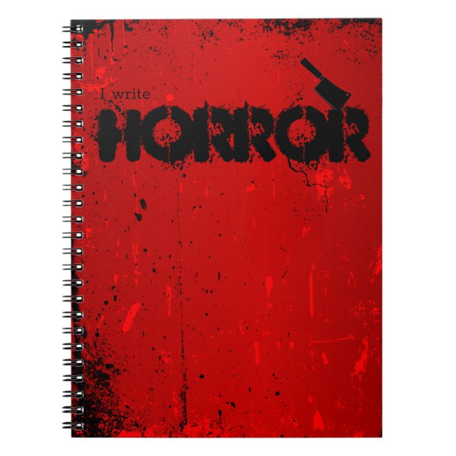Cuaderno Escribo horror. (Frente)
