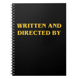 Cuaderno Escrito y dirigido cerca - llene el regalo de
