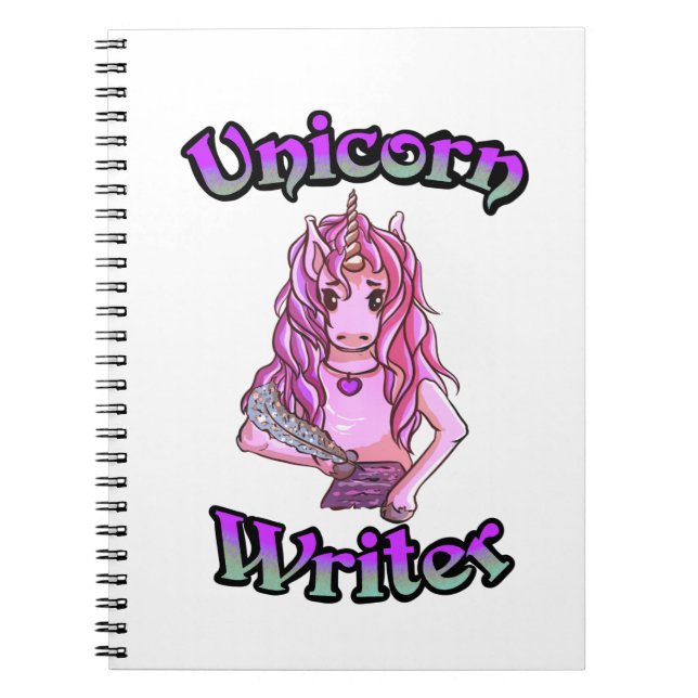 Cuaderno Escritor de Unicornio (Frente)