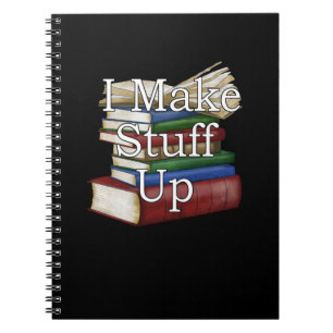 Cuaderno Escritor gracioso que escribe libros