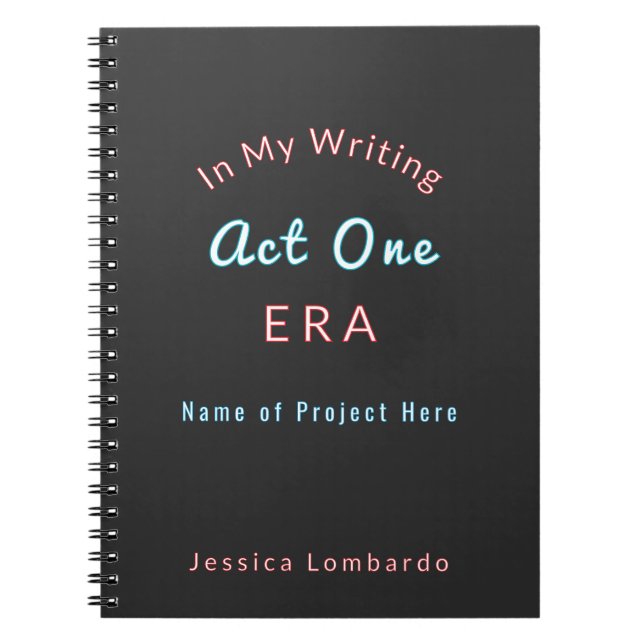 Cuaderno Escritor personalizado (Frente)