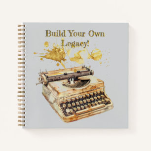 Cuaderno Escritora de autor "Construye tu propio legado"