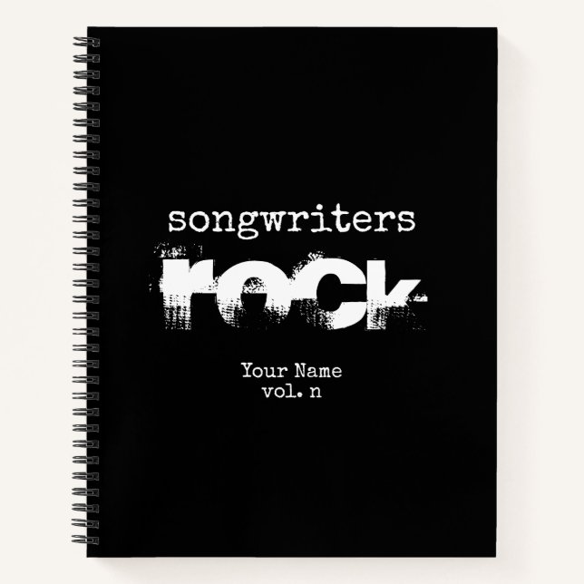 Cuaderno Escritores de canciones rompen con un compositor d (Anverso)
