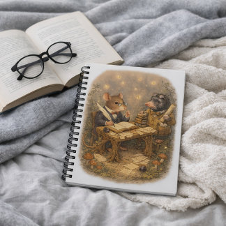 Cuaderno Escritorio de escritura Tux & Twitch Woodland