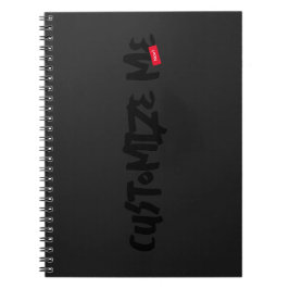 Cuaderno Escritura a mano del marcador de tono negro
