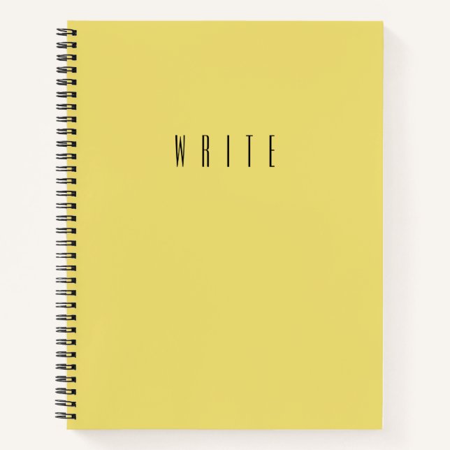 Cuaderno Escritura amarilla (Anverso)