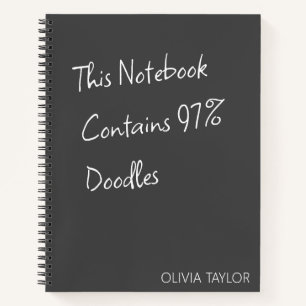 Cuaderno Escritura Creativa Personalizada Humor Dibujo Dive