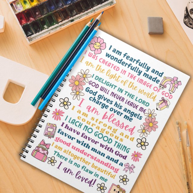 Cuaderno Escritura de afirmación positiva para niñas (Subido por el creador)