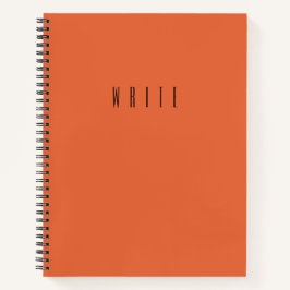 Cuaderno Escritura de naranja