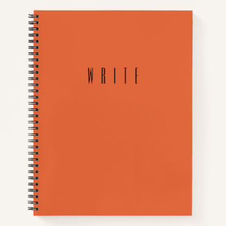 Cuaderno Escritura de naranja