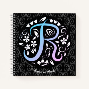 Cuaderno Escritura manuscrita en alfabeto R monograma