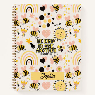 Cuaderno Escrituras Cristianas Amables Abejas Lindas y Capr