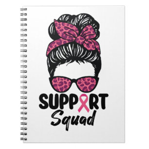 Cuaderno Escuadrón de Apoyo Moño Desordenado Guerrera Rosa 