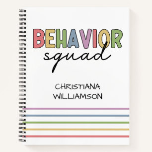 Cuaderno Escuadrón de comportamiento   Terapia de comportam