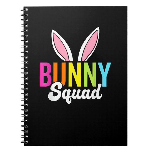 Cuaderno Escuadrón de conejo, con orejas de conejo de Pascu (Frente)