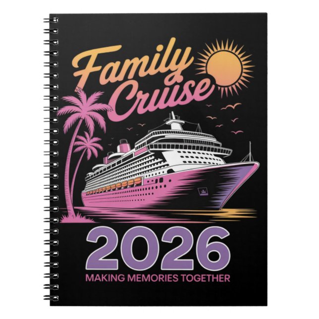 Cuaderno Escuadrón de crucero familiar viaje coincidente de (Frente)