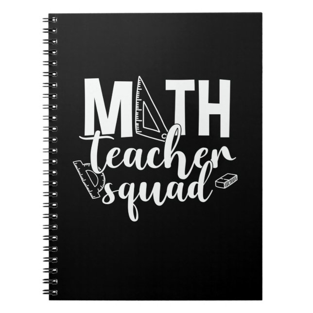 Cuaderno Escuadrón de Maestros Maestros Maestros Math (Frente)
