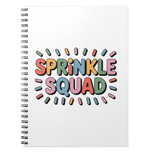 Cuaderno Escuadrón de rociadores | Bebé Sprinkle (Frente)