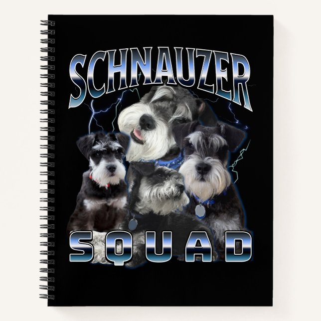 Cuaderno Escuadrón Schnauzer - Estilo de rap Bootleg (Anverso)