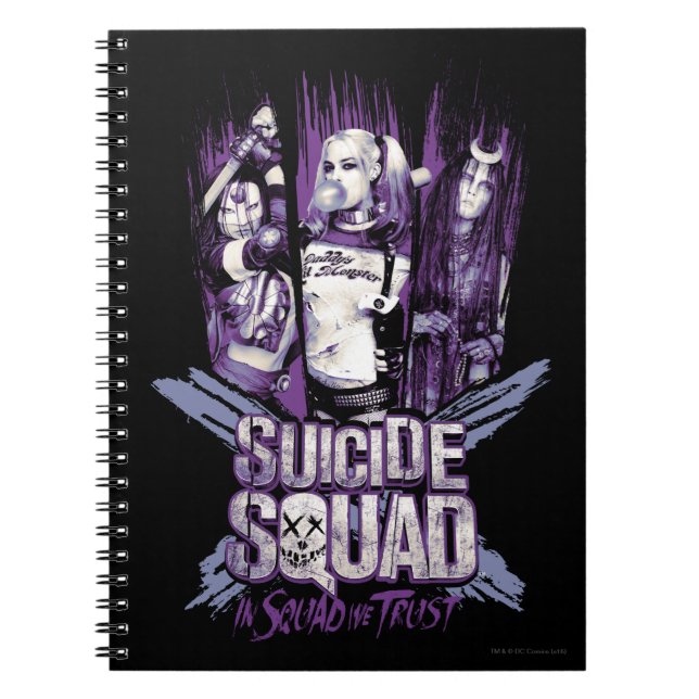 Cuaderno Escuadrón suicida | Chicas de escuadrón "En Escuad (Frente)