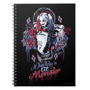 Cuaderno Escuadrón suicida   Grafiti con tinta Harley Quinn