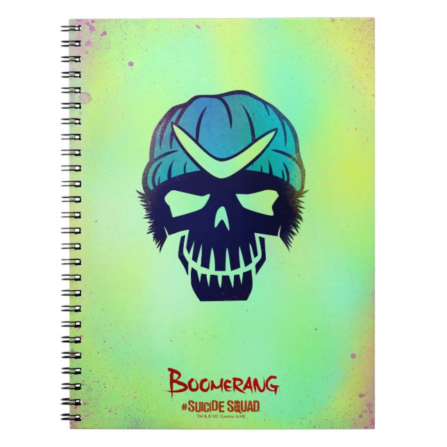 Cuaderno Escuadrón suicida | Icono de cabeza de Boomerang (Frente)