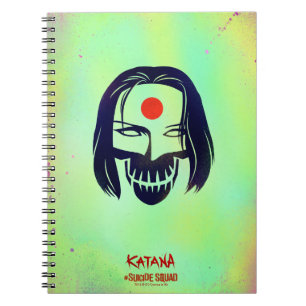 Cuaderno Escuadrón suicida   Icono de cabeza de Katana