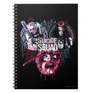 Cuaderno Escuadrón suicida   Insignias para graffiti de Chi