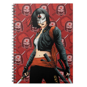Cuaderno Escuadrón suicida Katana Comic Book Art