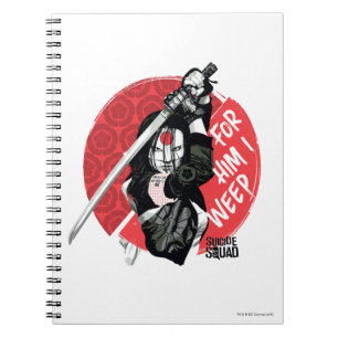 Cuaderno Escuadrón suicida Katana "Por Él lloro"