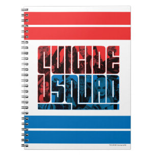 Cuaderno Escuadrón suicida   Logo rojo y azul