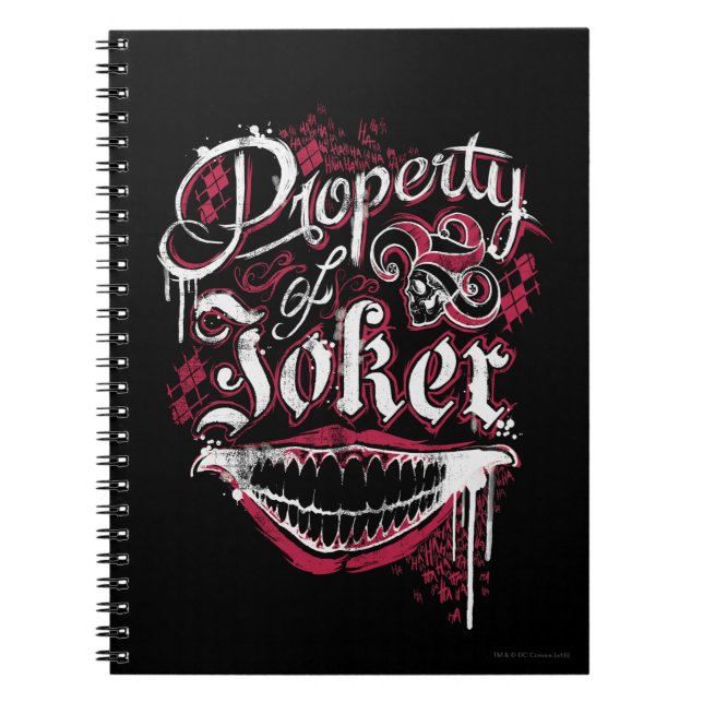Cuaderno Escuadrón suicida | Propiedad de Joker (Frente)