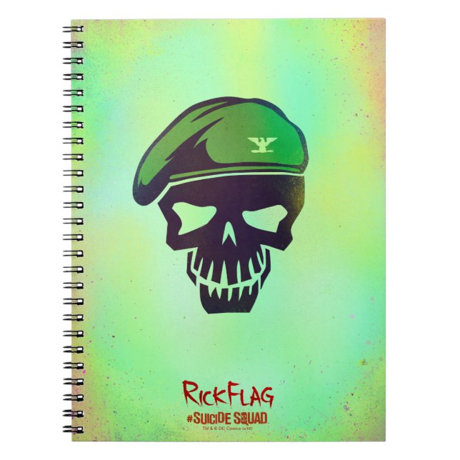 Cuaderno Escuadrón suicida | Rick Flag Head Icon (Frente)