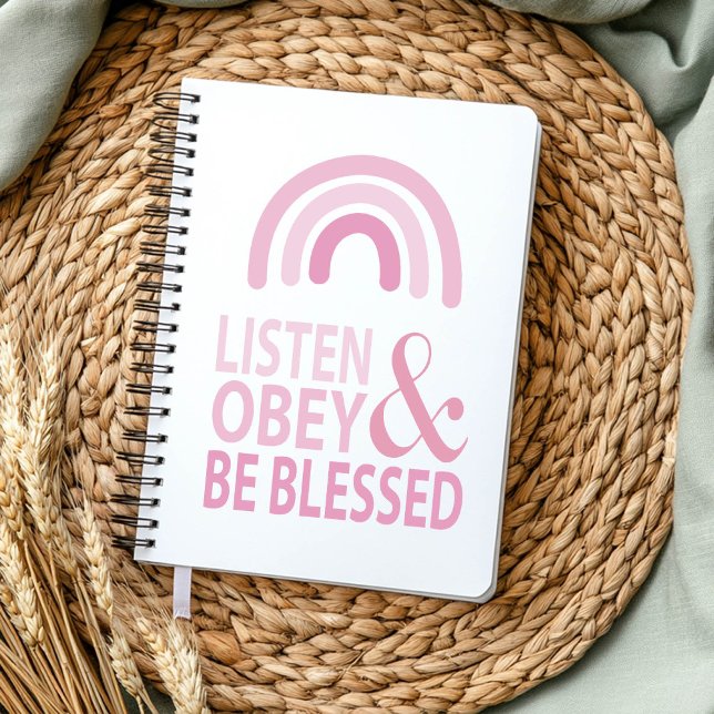 Cuaderno Escucha, obedece y sé bendecido  (Subido por el creador)