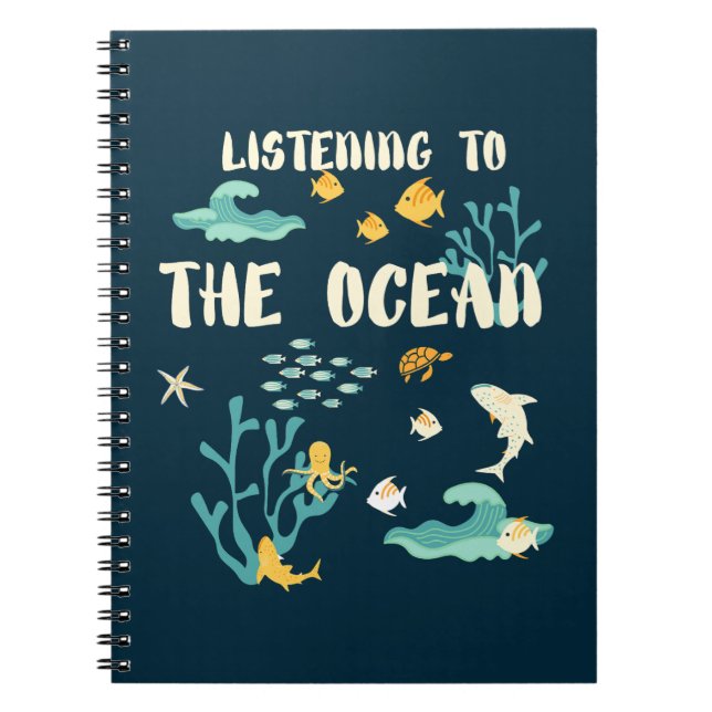 Cuaderno Escuchando El Océano, Día De La Tierra, (Frente)