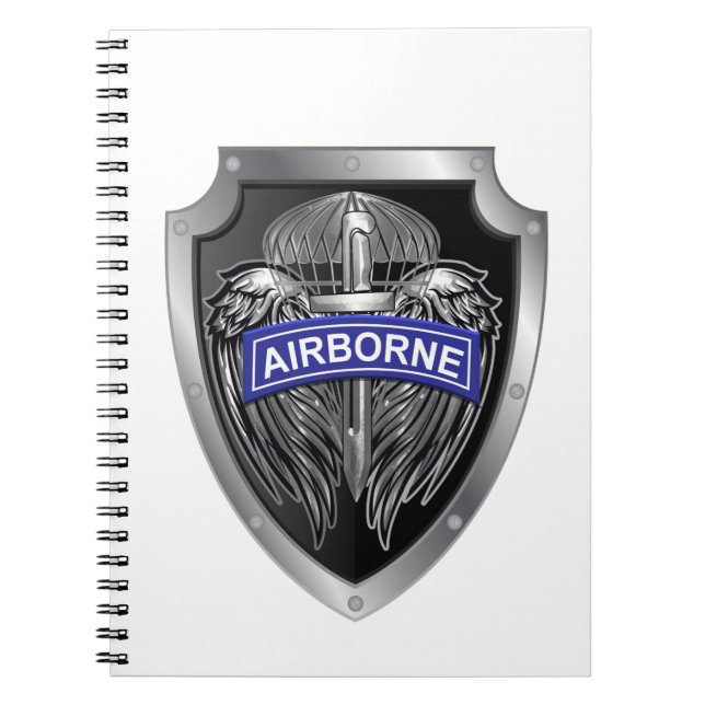 Cuaderno Escudo aéreo alado diseñado especialmente (Frente)