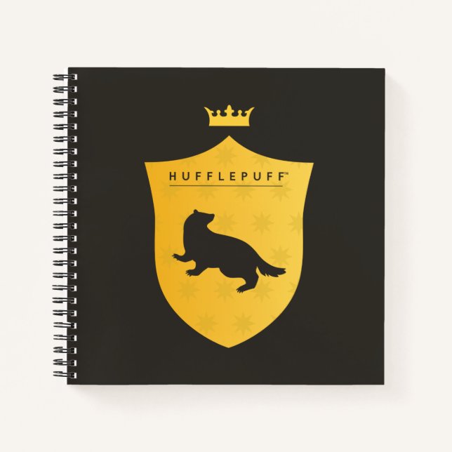 Cuaderno Escudo coronado Gold HUFFLEPUFF™ (Anverso)