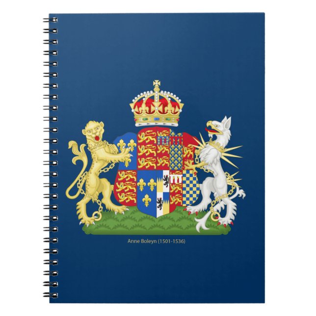 Cuaderno Escudo de armas Anne Boleyn (Frente)