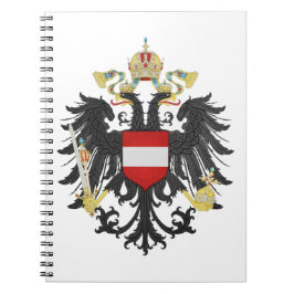 Cuaderno escudo de armas de Austria Hungría bandera