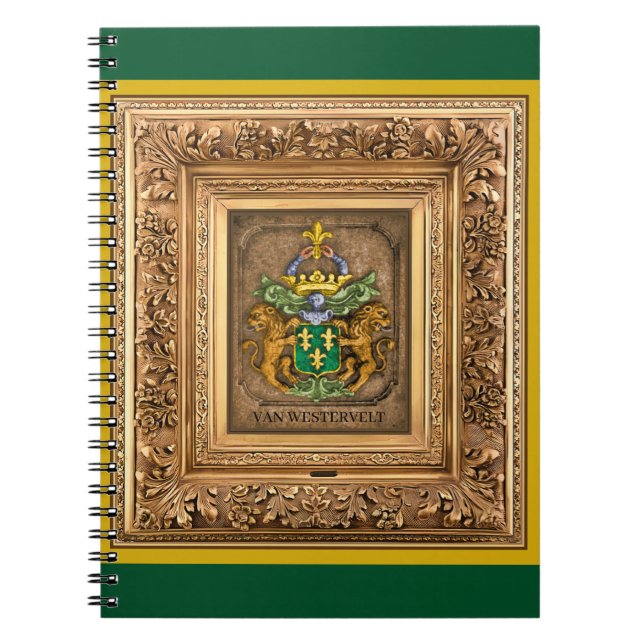 Cuaderno Escudo de armas de la familia Van Westervelt (Frente)