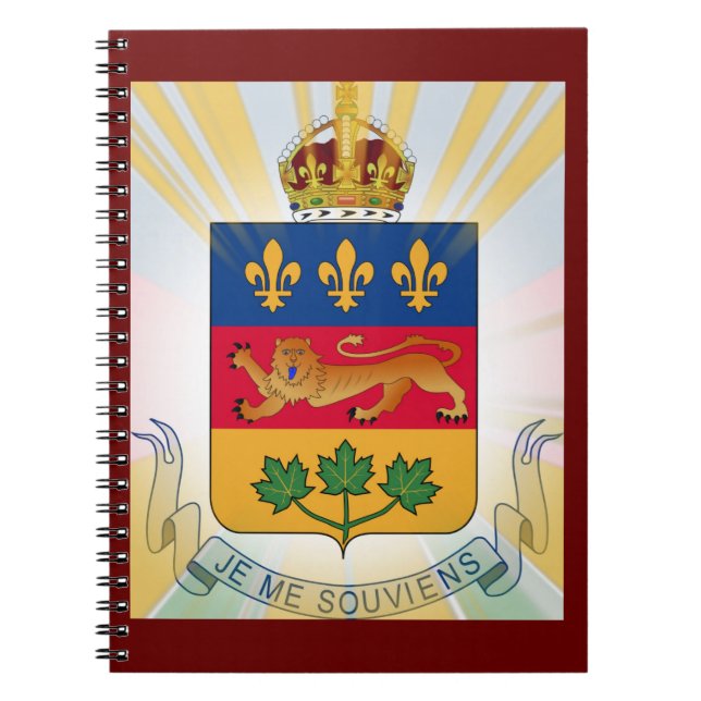 Cuaderno Escudo de armas de Quebec (Frente)