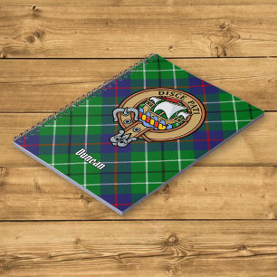 Cuaderno Escudo de armas del Clan Duncan sobre tartán