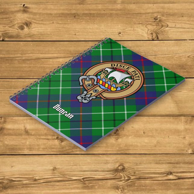 Cuaderno Escudo de armas del Clan Duncan sobre tartán (Subido por el creador)