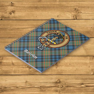 Cuaderno Escudo de armas del Clan MacLellan sobre antiguo t