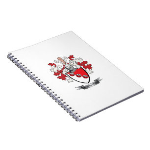 Cuaderno Escudo de armas del escudo de la familia de